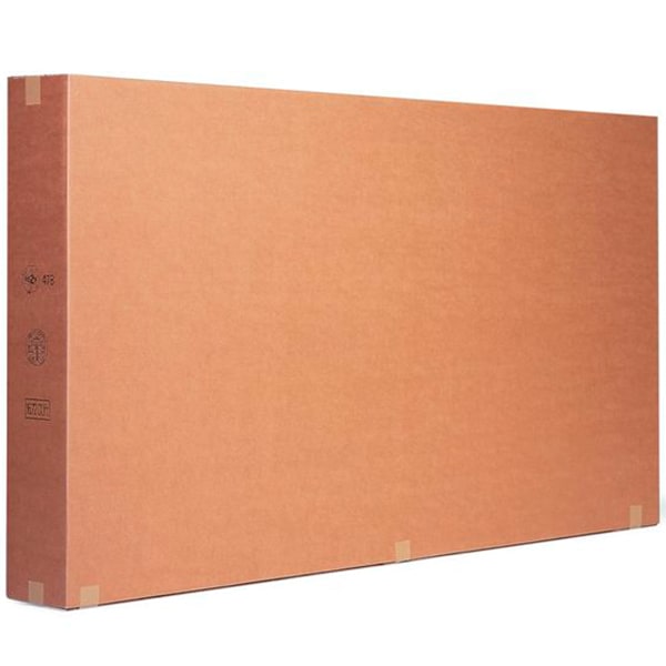 Une boîte en carton pour l’entreposage d’un matelas.